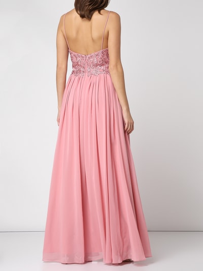 Laona Two-Tone-Abendkleid mit Zierperlen  Rose 4