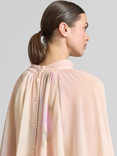 MAX&Co. Loose Fit Bluse mit Allover-Muster Rosa 3