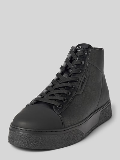 ARMANI EXCHANGE Sneakers met plateauzool, model 'LION' Zwart - 1