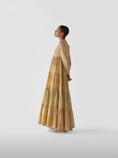 Yvonne S Maxikleid im Boho-Stil Senfgelb 4