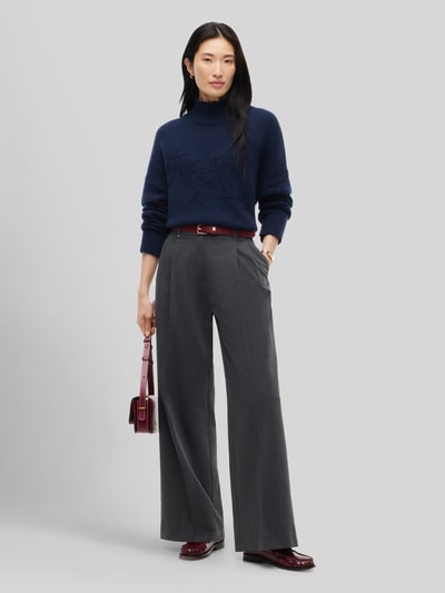 Tommy Hilfiger Turtleneck aus Wolle mit Logo Stickerei Marine 1