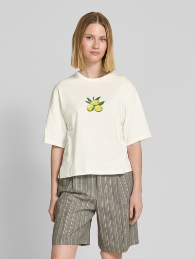 JAKE*S STUDIO WOMAN Oversized T-shirt met motiefprint Offwhite - 4