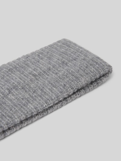Christian Berg Woman Regular fit hoofdband van puur kasjmier in gebreide look Grafiet gemêleerd - 2