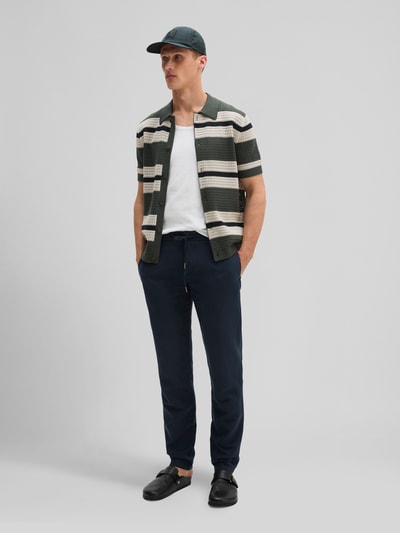 Marc O'Polo Regular Fit Freizeithemd aus Baumwoll-Mix Oliv 1