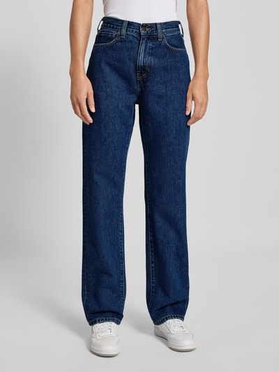 Carhartt Work In Progress Loose Fit Jeans aus reiner Baumwolle Modell 'Noxon' Dunkelblau 4