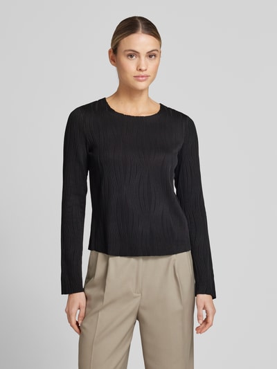 Christian Berg Woman Selection Longsleeve mit Strukturmuster Black 4