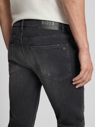 BOSS Orange Slim Fit Jeans Modell "Delaware" Dunkelgrau 3