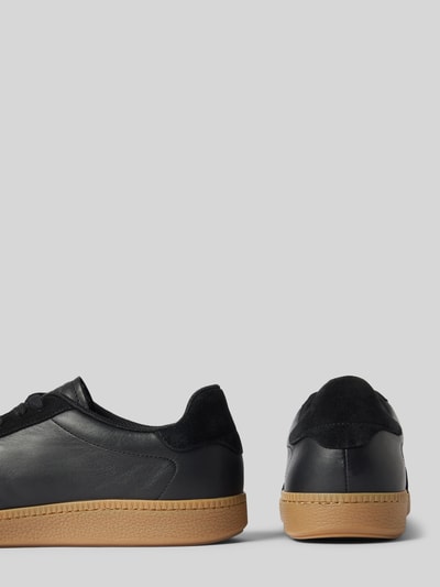 SELECTED HOMME Ledersneaker mit Label-Detail Modell 'FINLEY' Black 2