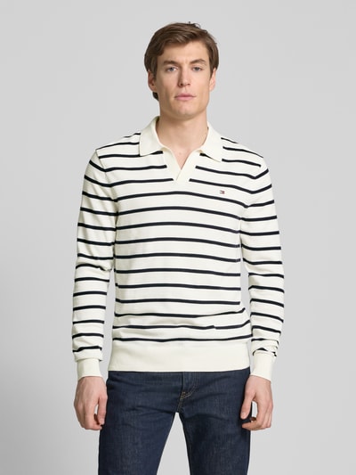 Tommy Hilfiger Gebreide pullover met polokraag Ecru - 4