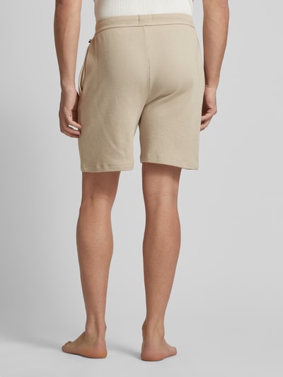 BOSS Regular Fit Shorts mit Strukturmuster Beige 5