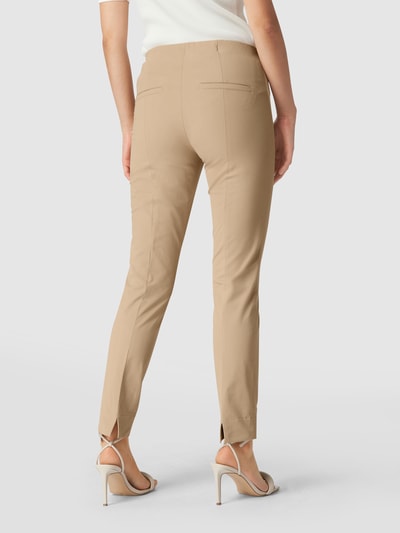 Cambio Verkürzte Mid Rise Bundfaltenhose im Straight Fit Sand 5