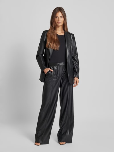 ARMANI EXCHANGE Wide fit broek in leerlook Zwart - 1