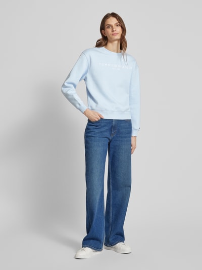 Tommy Hilfiger Sweatshirt aus Baumwoll-Mix Hellblau 1