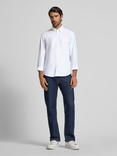 BOSS Regular Fit Freizeithemd aus reiner Baumwolle Modell 'LIAM' Weiss 1