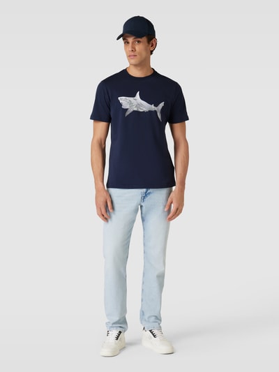 Antony Morato T-shirt met motiefprint Donkerblauw - 1
