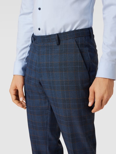 MCNEAL Slim fit pantalon met glencheck-motief Blauw - 3