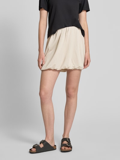 Vero Moda Uitlopende minirok van katoenmix, model 'TASS' Offwhite - 4