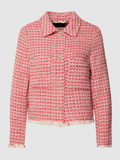 Oui Blazer met knoopsluiting Rood - 2