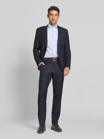 OLYMP Level 5 Slim Fit Business-Hemd mit Blockstreifen und Kentkragen Bleu 1