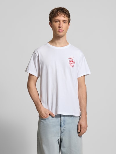 Levi's® T-shirt o kroju relaxed fit z czystej bawełny Biały 4