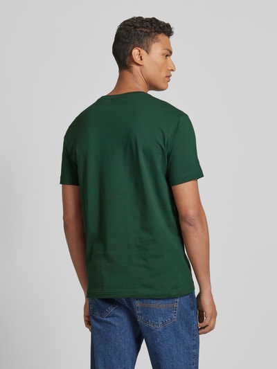 Gant T-Shirt mit Label-Print Dunkelgruen 5