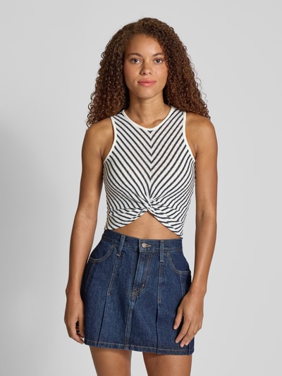 Only Slim Fit Tank Top mit Wickeloptik Modell 'SANDY' Marine 4