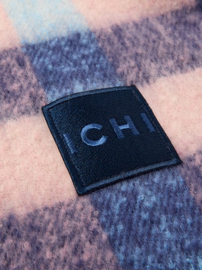ICHI Schal mit Logo-Patch Modell 'Ilaja' Lila Melange 2