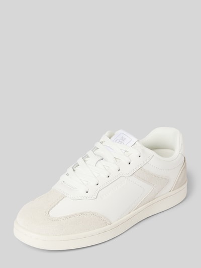 Marc O'Polo Low Top Sneaker aus echtem Leder Weiss 1