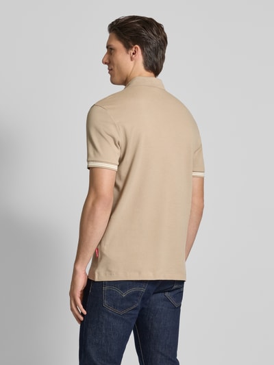 JOOP! Jeans Poloshirt mit Label-Print Modell 'Amare' Beige 5