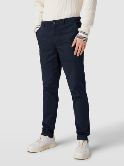 Tommy Hilfiger Stoffen broek met Franse steekzakken, model 'CHELSEA' Marineblauw - 4