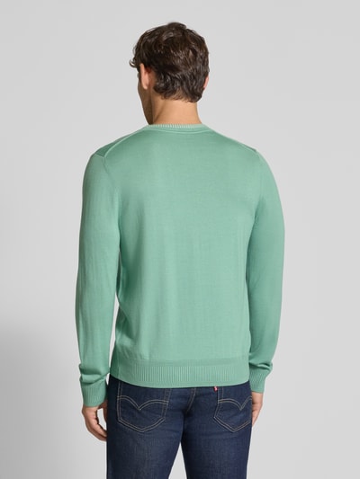 PAUL SMITH Strickpullover mit gerippten Abschlüssen Hellgruen 5