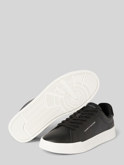 Tommy Hilfiger Low Top Sneaker aus Leder-Mix Black 4