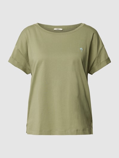 Esprit T-shirt z wyhaftowanym motywem Khaki 2