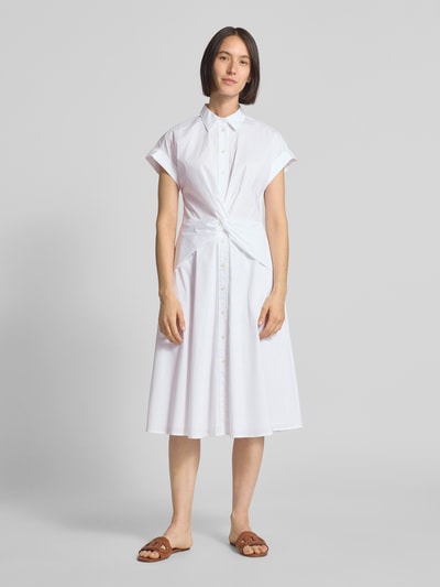 Lauren Ralph Lauren Sukienka koszulowa z wiązanym detalem model ‘CIAN’ Biały 4