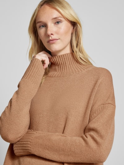 (The Mercer) N.Y. Gebreide pullover van kasjmier met opstaande kraag Camel gemêleerd - 3