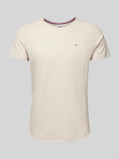 Tommy Jeans Slim fit T-shirt met ronde hals Beige - 2