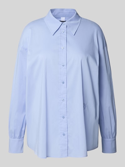 JOOP! Regular Fit Hemdbluse mit Logo-Stitching Modell 'Bernadette' Hellblau 2