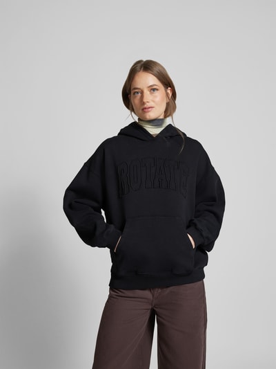 ROTATE Oversized Hoodie mit Kapuze Black 4