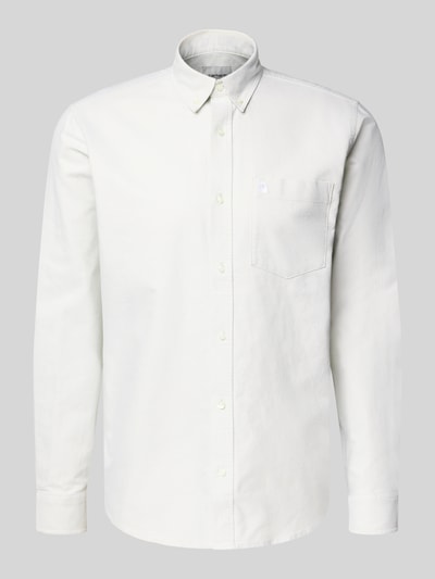 Carhartt Work In Progress Regular Fit Freizeithemd mit Button-Down-Kragen Hellgruen 2