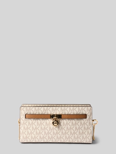 MICHAEL Michael Kors Umhängetasche mit Label-Anhänger Modell 'HAMILTON' Ecru 2