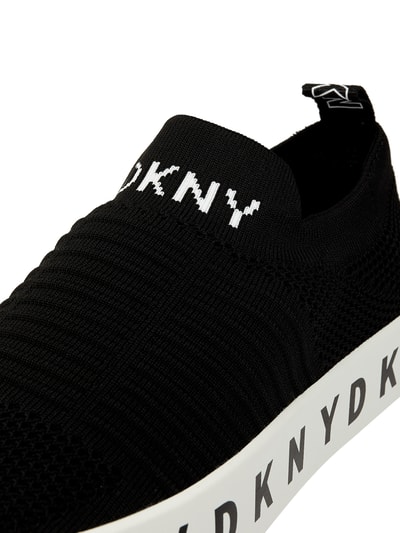 DKNY Soksneakers met gestructureerd breipatroon, model 'Brea' Zwart - 2