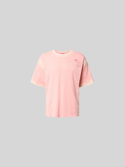 Diesel T-Shirt mit Label-Print Pink 2