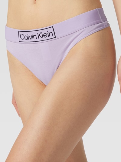 Calvin Klein Underwear String mit Logo-Bund Modell 'Reimagined Heritage Thong' Flieder 3