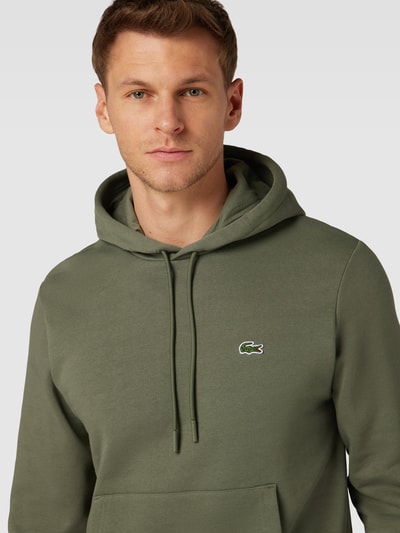 Lacoste Hoodie mit Känguru-Tasche Oliv 3