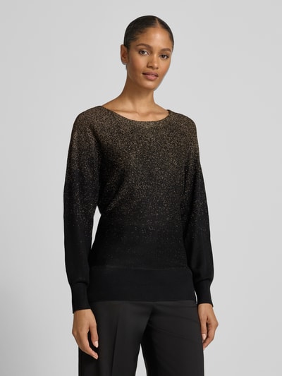 Apricot Gebreide pullover met ribboorden Zwart - 4