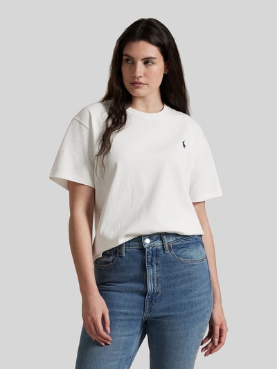 Polo Ralph Lauren T-shirt o kroju relaxed fit z czystej bawełny Biały 6