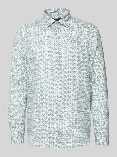 bugatti Regular Fit Leinenhemd mit Kentkragen Mint 2