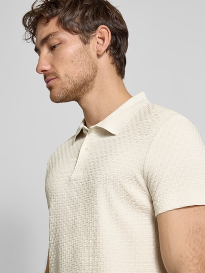 JOOP! Collection Poloshirt mit kurzer Knopfleiste Modell 'Bradley' Beige 3