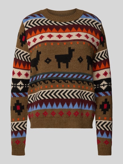 Weekend Max Mara Regular Fit Pullover mit Woll-Anteil Modell 'QUIRITE' Camel 2