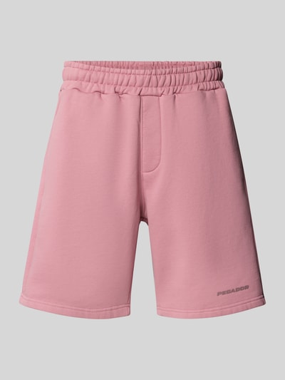 Pegador Relaxed Fit Sweatshorts mit elastischem Bund Modell 'LOGO' Altrosa 2